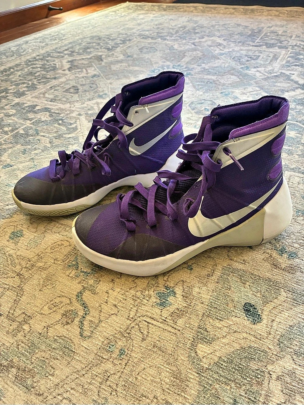 Nike Basketball Shoes Purple & White